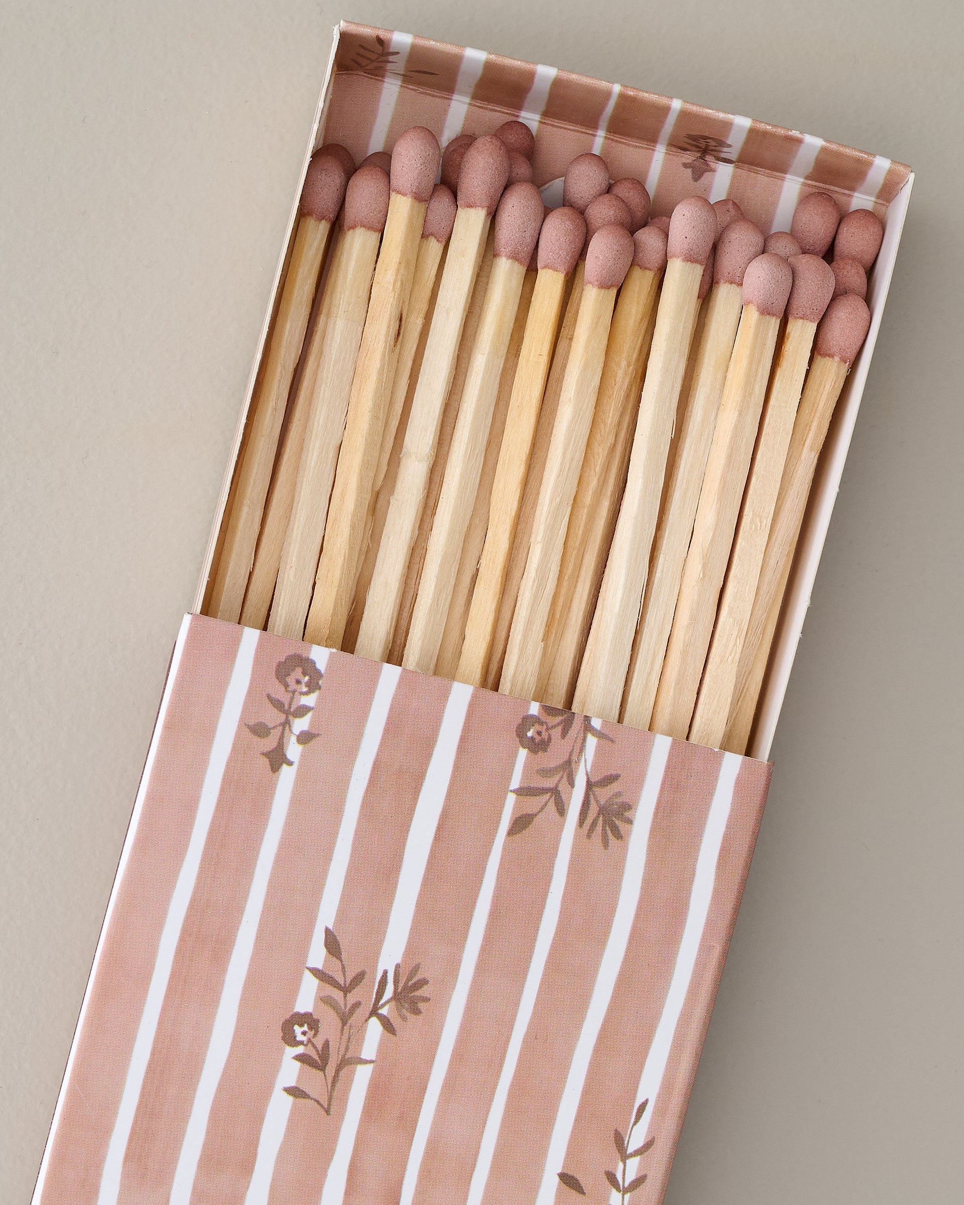 Decorative Matches - Pink up close