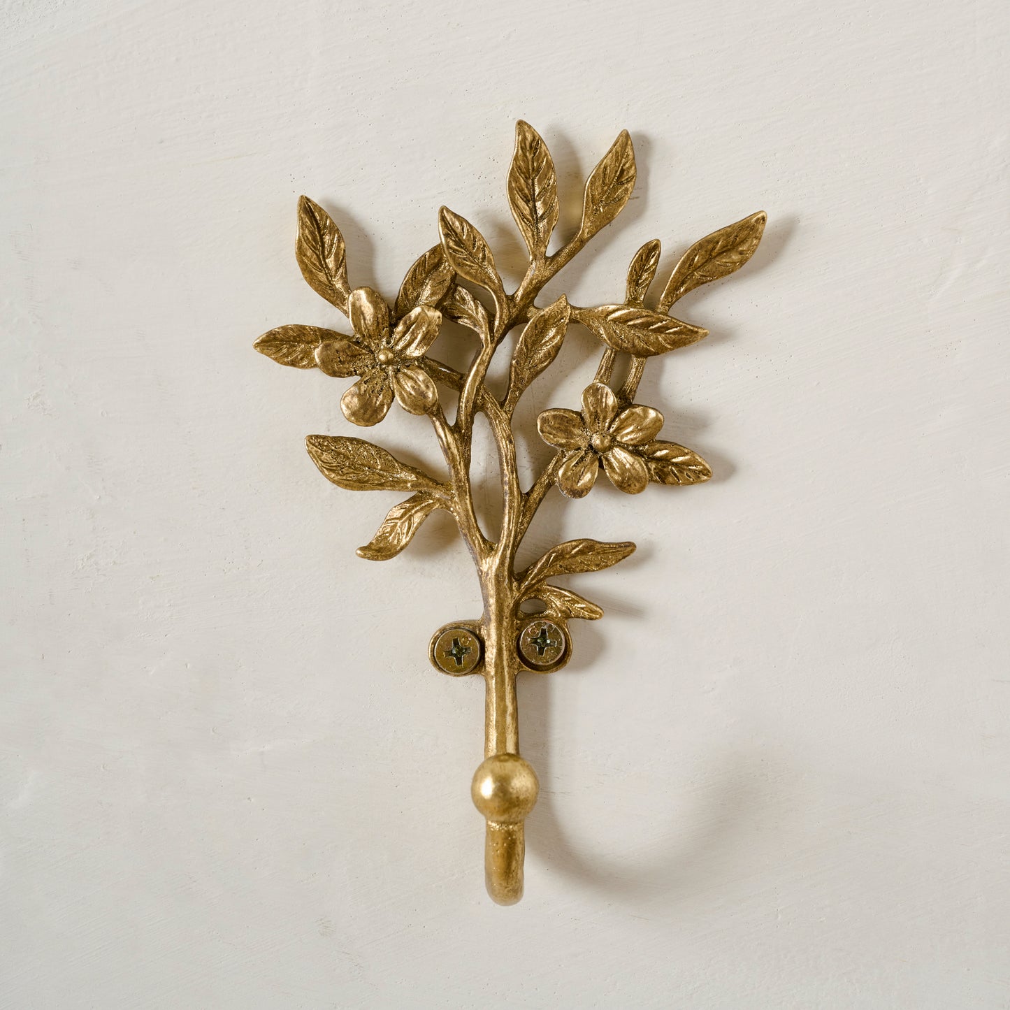 Brass Blooms Wall Hook