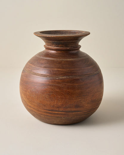 Large Theo Aged Wood Vase