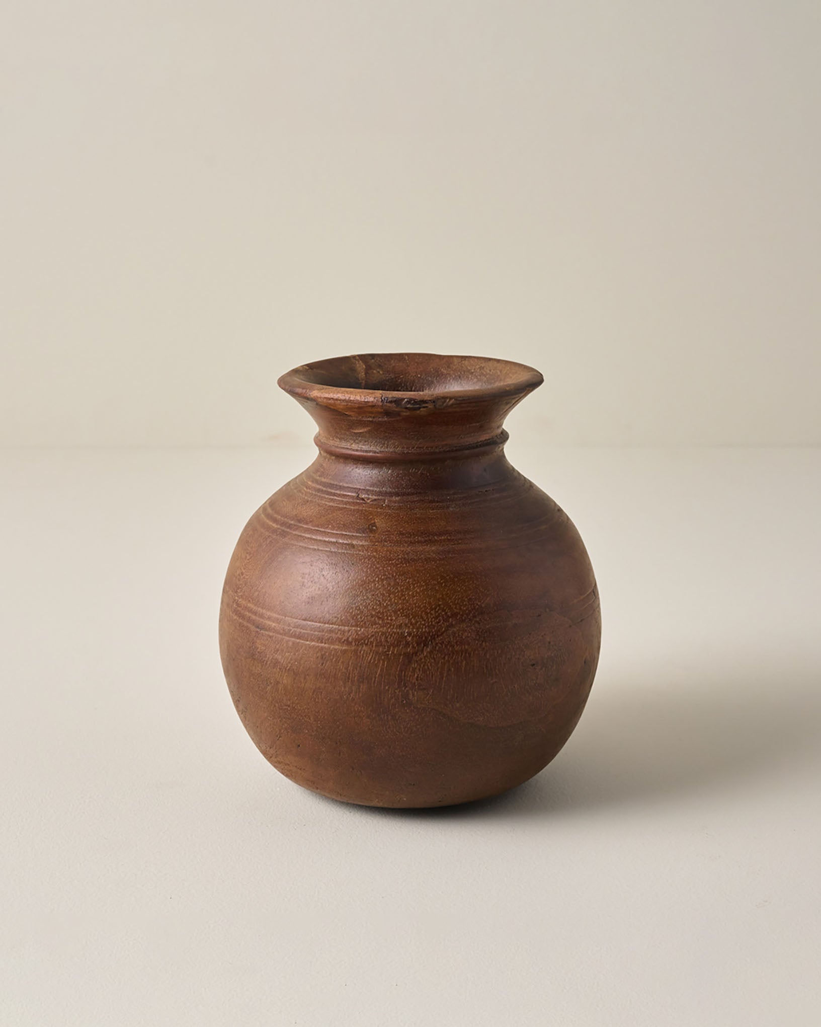 Small Theo Aged Wood Vase