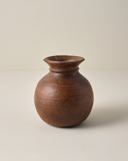 Small Theo Aged Wood Vase