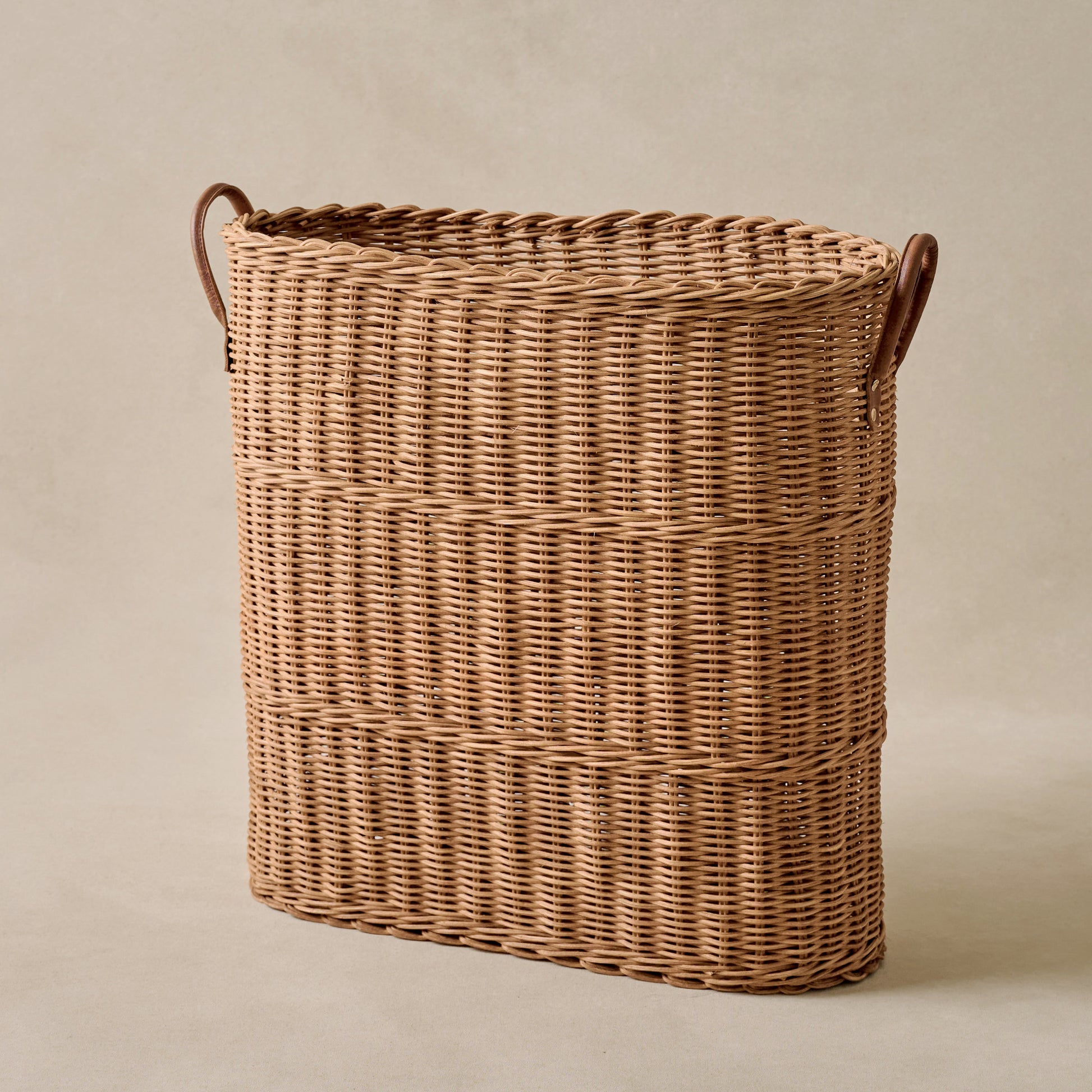 Natural Rattan Console Basket