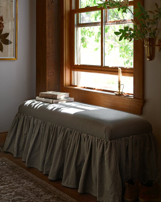 Poppy Ruffle Bench