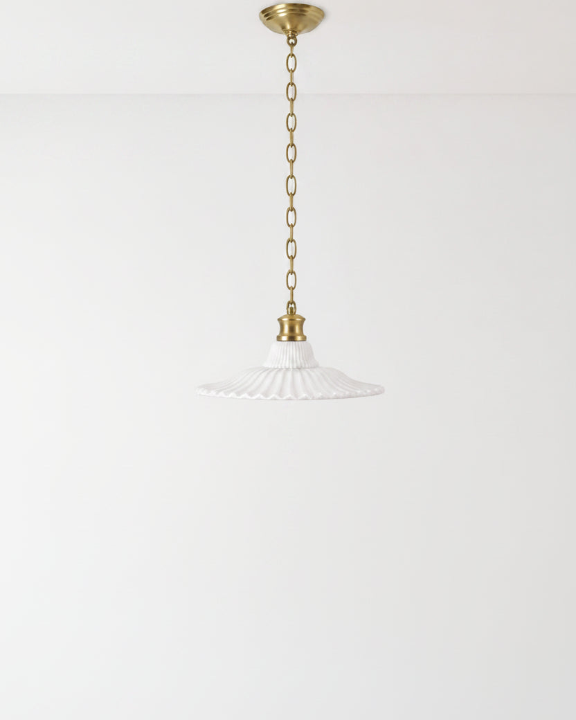 Marjorie Milk Glass Pendant (Large)