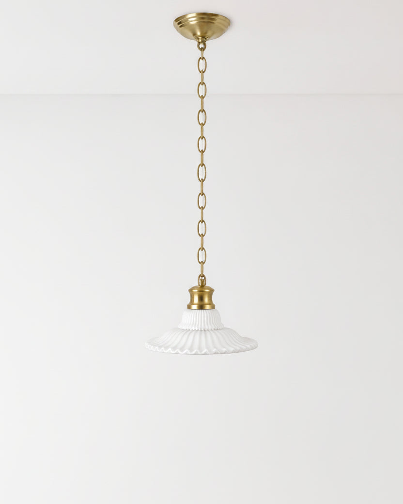 Marjorie Milk Glass Pendant (Small)