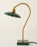 lulu enamel petal lamp - vintage green