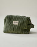 Zip Top Green Square Toiletry Bag