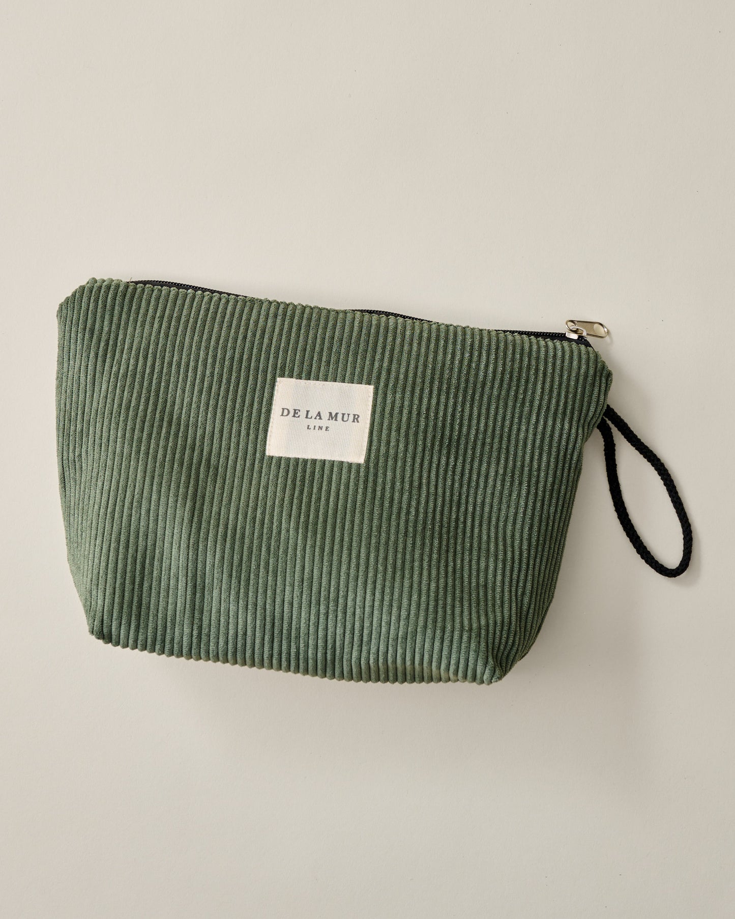 Zip Top Green Toiletry Pouch