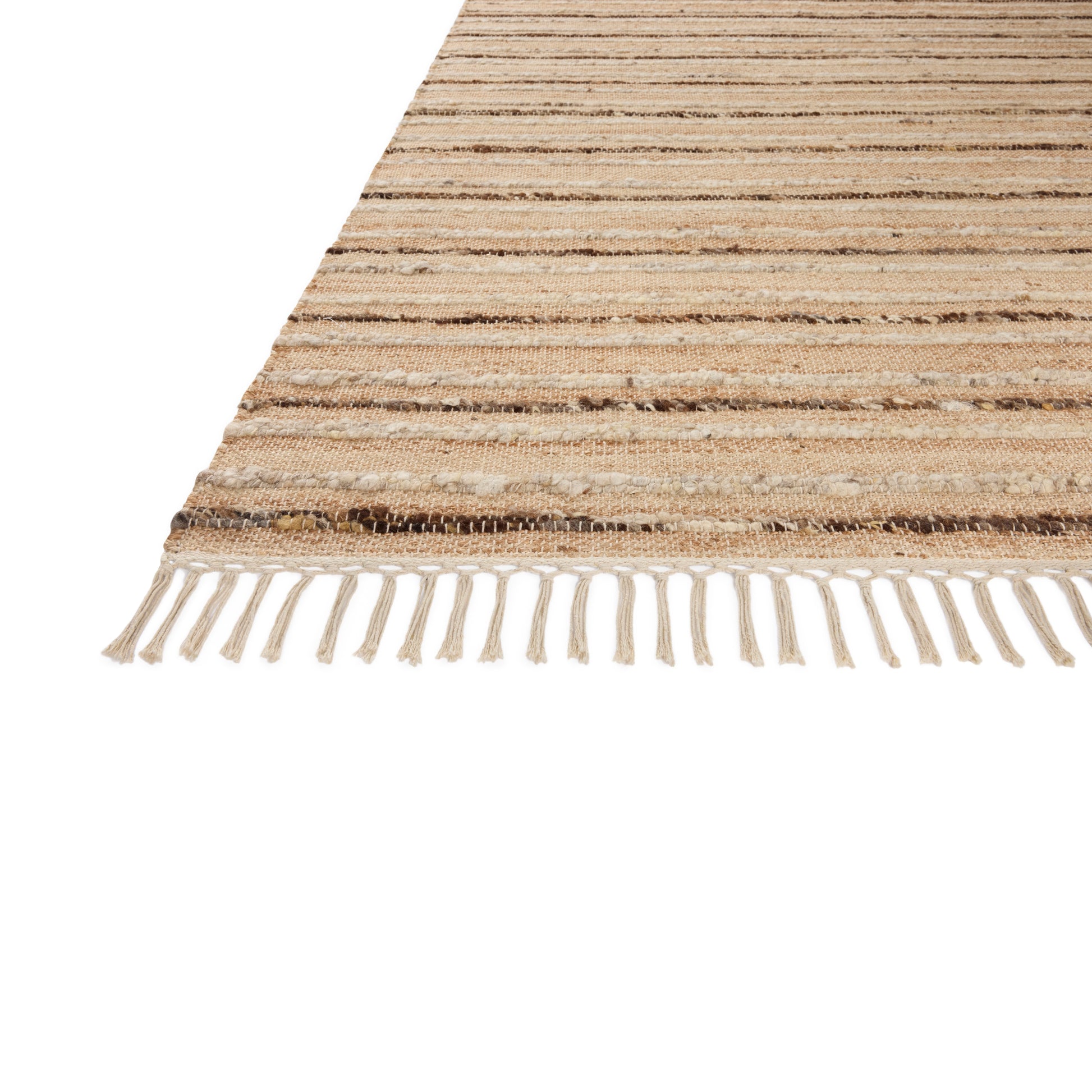 Nico Natural Bark Rug close up of corner