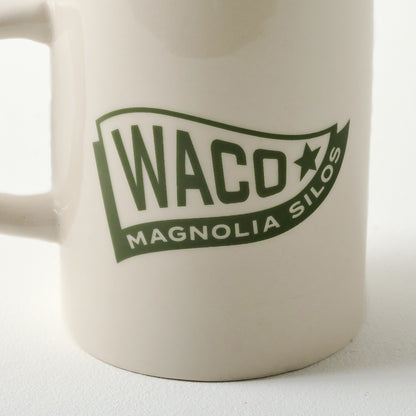 Waco Flag Stoneware Mug up close