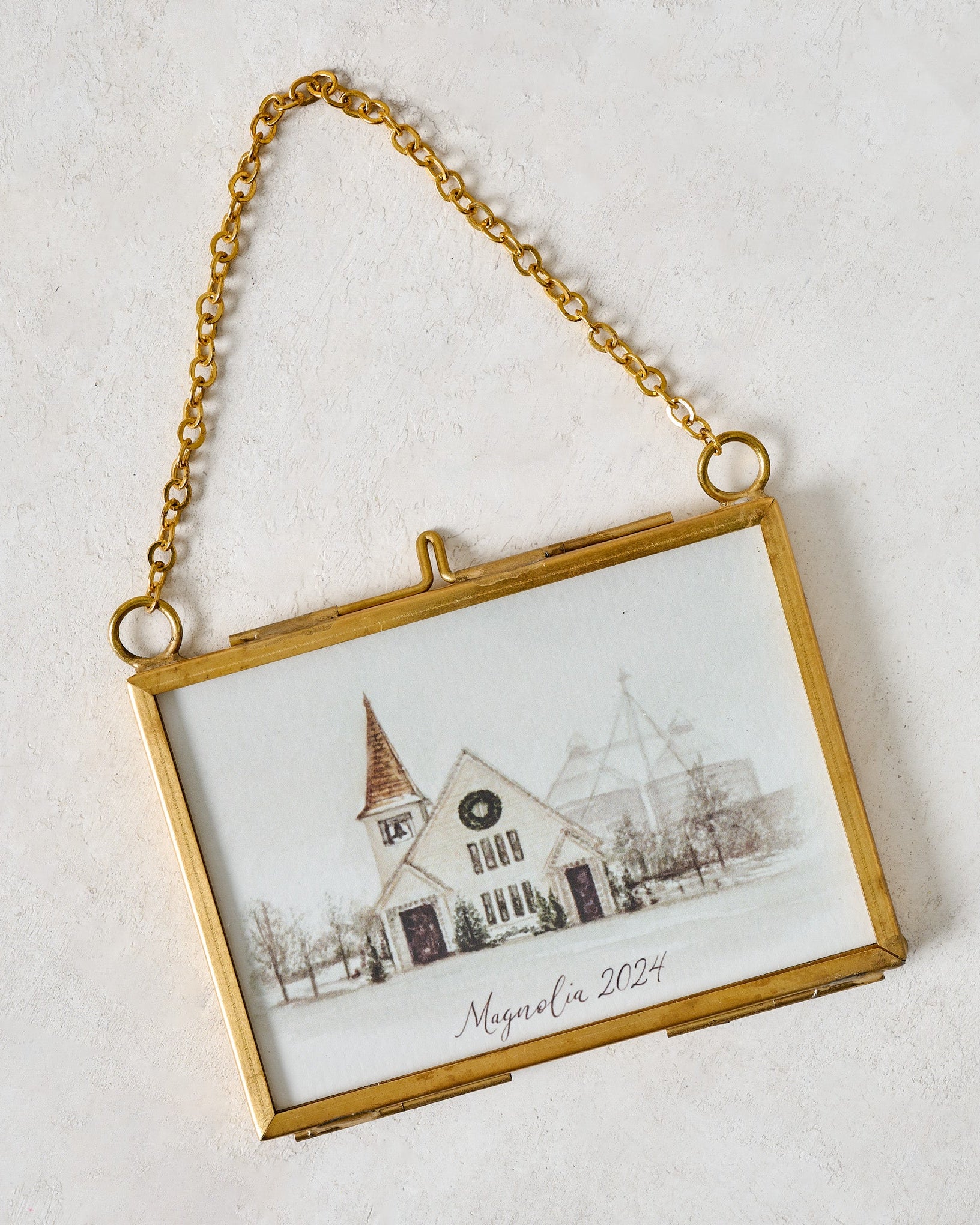 Magnolia 2024 Limited Edition Mini Framed Ornament by Tabitha Paige