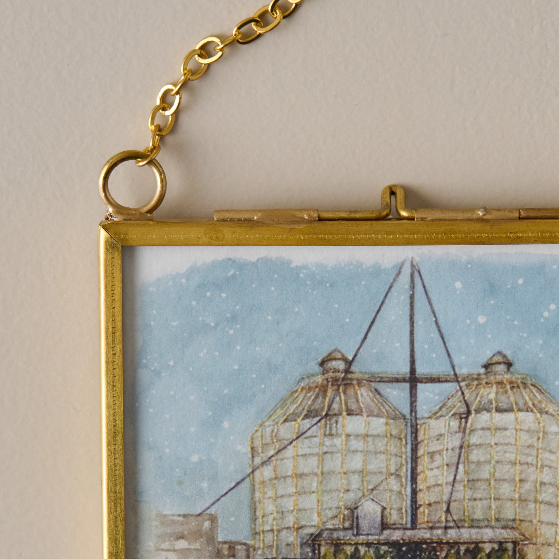 Magnolia 2025 Limited Edition Mini Framed Ornament by Tabitha Paige up close