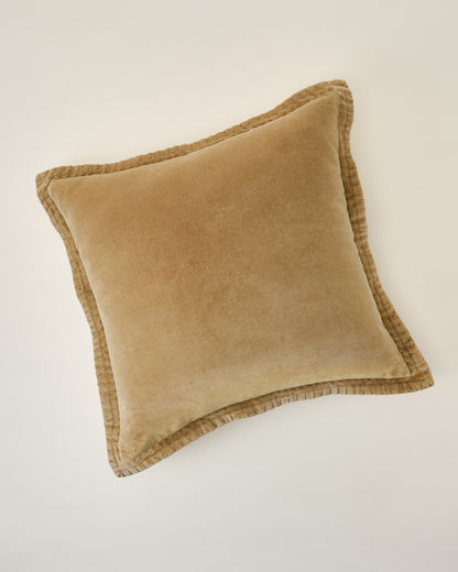 Townes Wheat Velvet Pillow