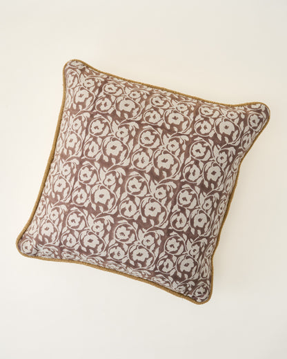 Pivoine Fleurs Pillow (Chestnut)