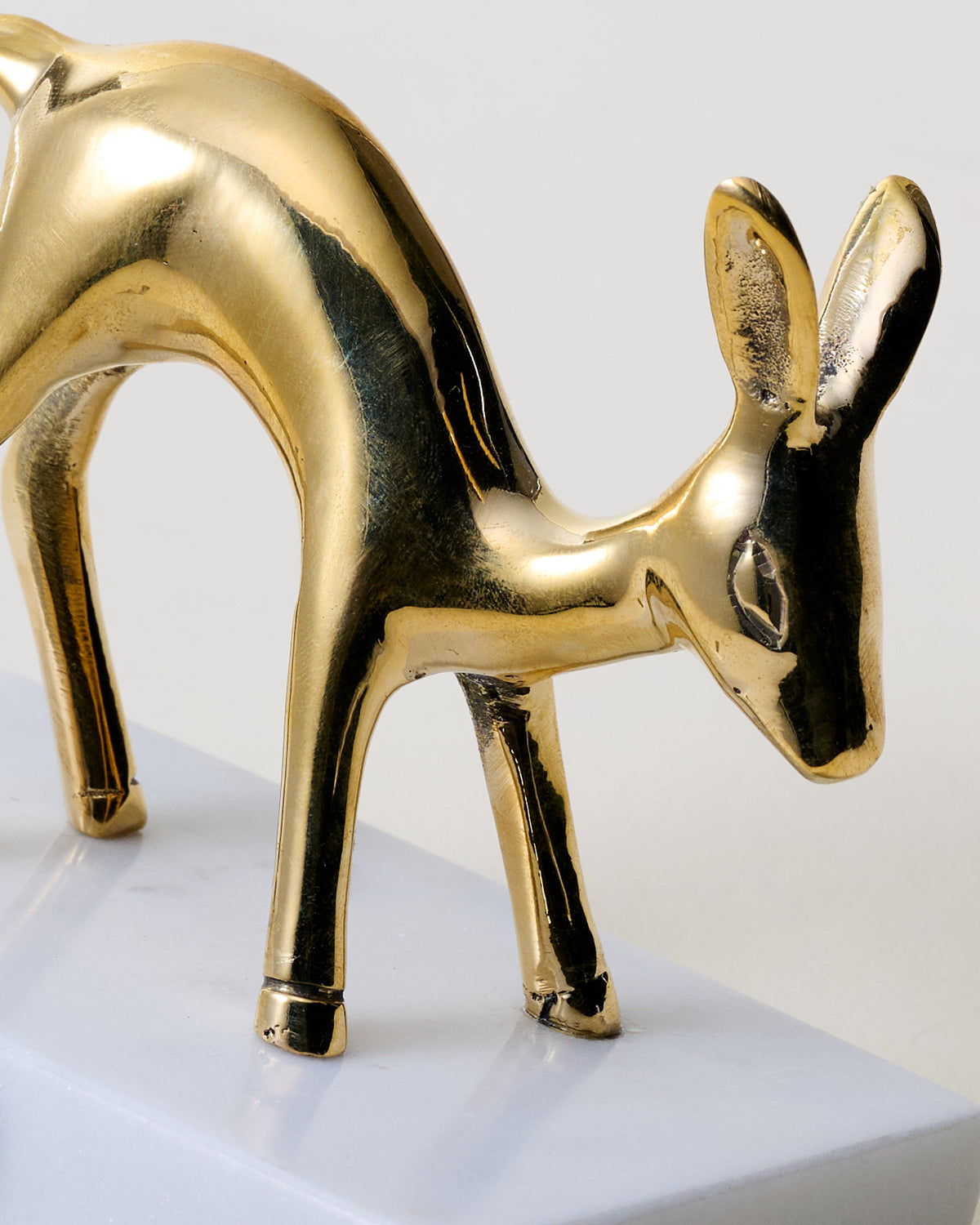 Solid Brass Fawn Stocking Holder