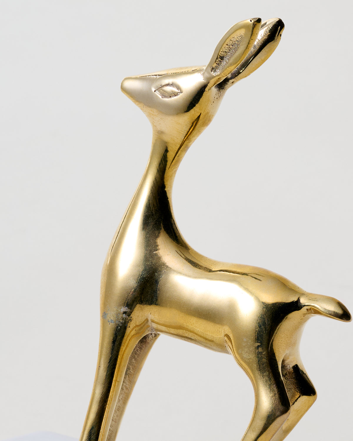 Solid Brass Fawn Stocking Holder