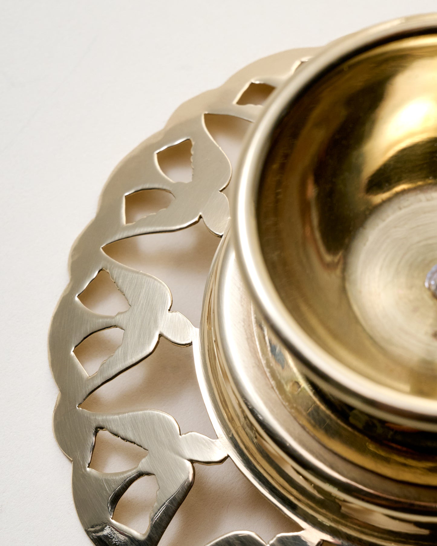 Solid Brass Dove Taper Holder