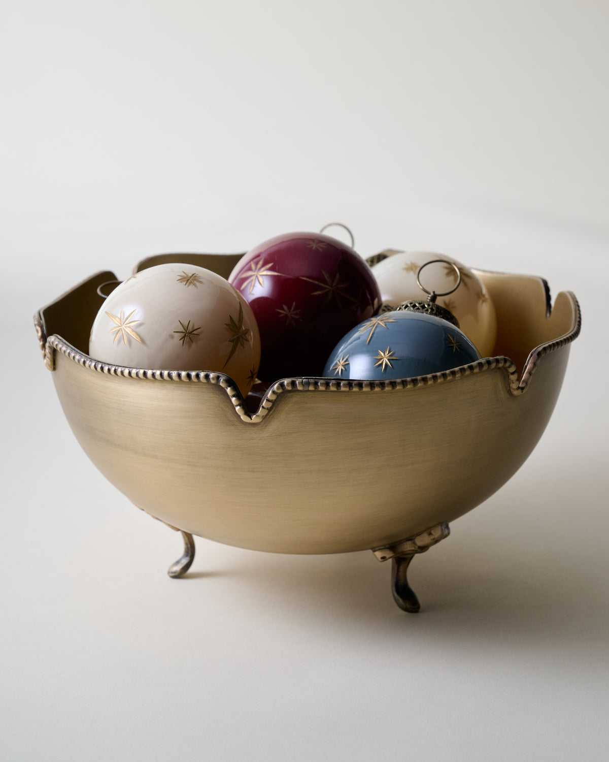 Antique Brass Footed Bowl