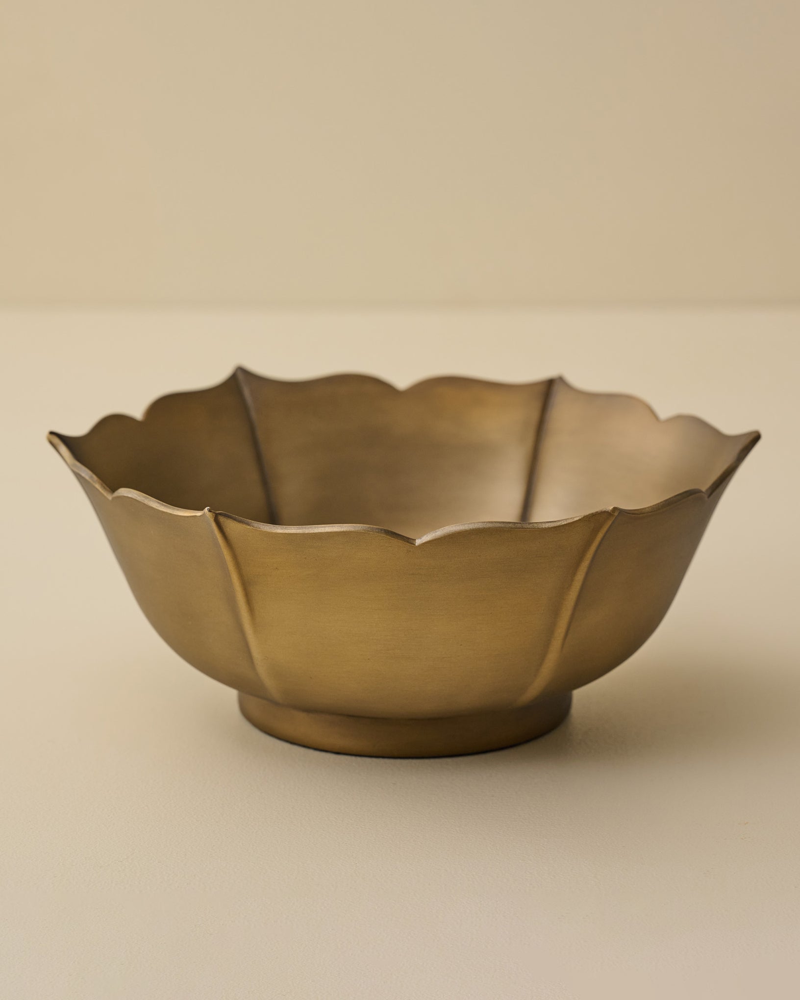 Ellie Antiqued Brass Decorative Bowl