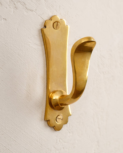 Lillian Solid Brass Wall Hook