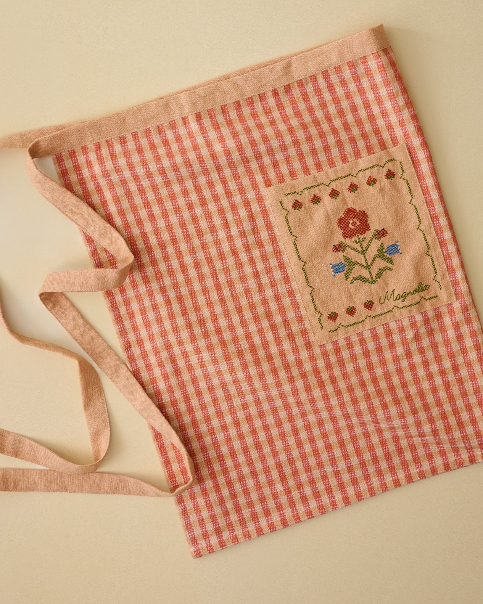 Strawberry Fields Cross Stitch Apron