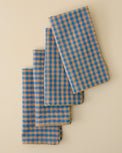 Poolside Check Napkin Set of 4