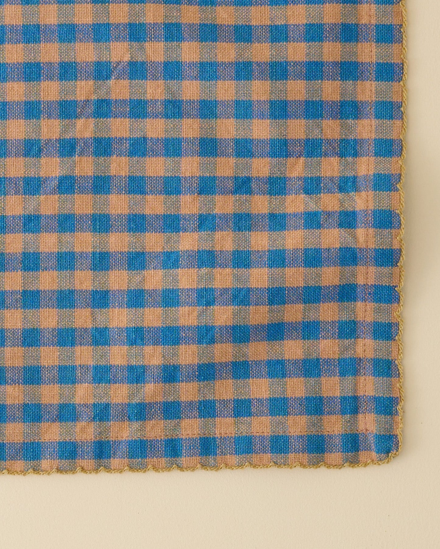 Poolside Check Napkin Set of 4 close up view
