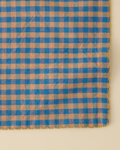 Poolside Check Napkin Set of 4 close up view