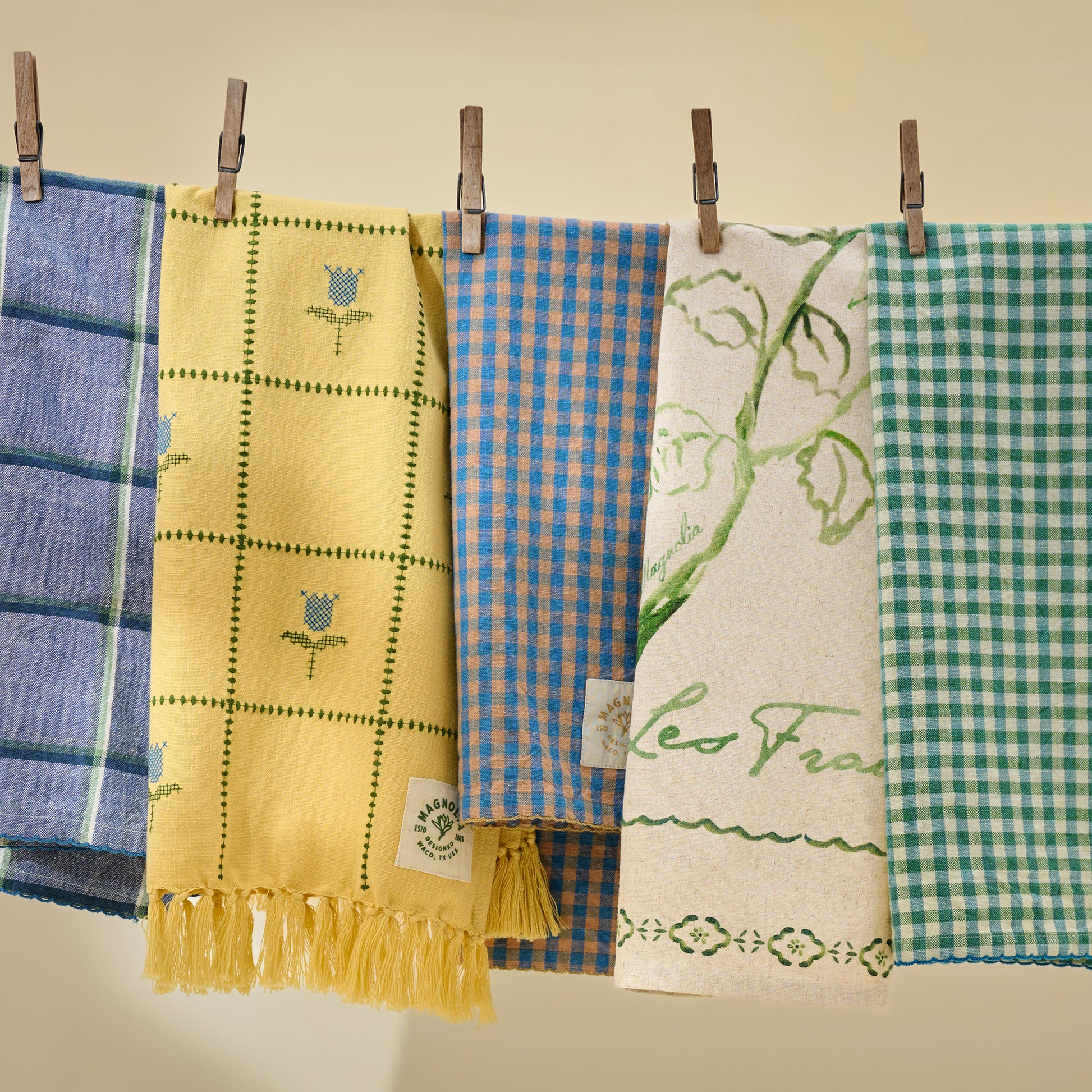 Cross Stitch Tulips Tea Towel
Les Fraises Printed Tea Towel
Meadow Check Tea Towel
Poolside Check Tea Towel
Chambray Window Pane Tea Towel