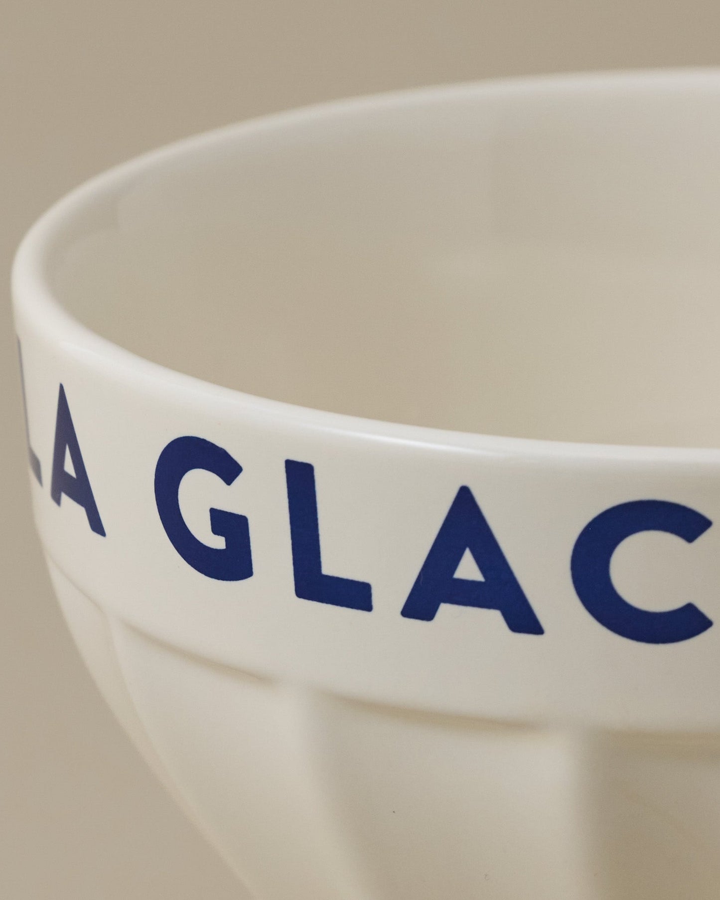 Ice Cream Bowl White close up