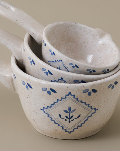Juliet Ceramic Measuring Cups close up