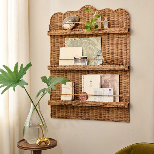 Robin Woven Rattan Display Shelf
