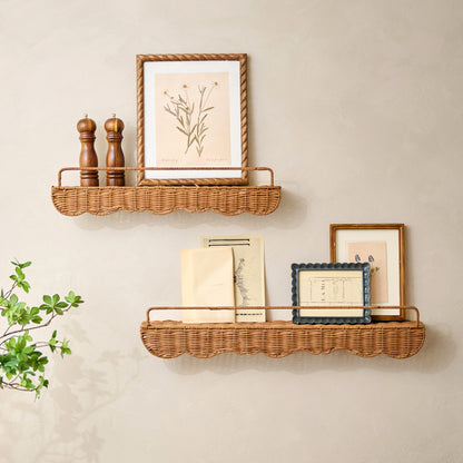 Robin Woven Rattan Picture Ledge