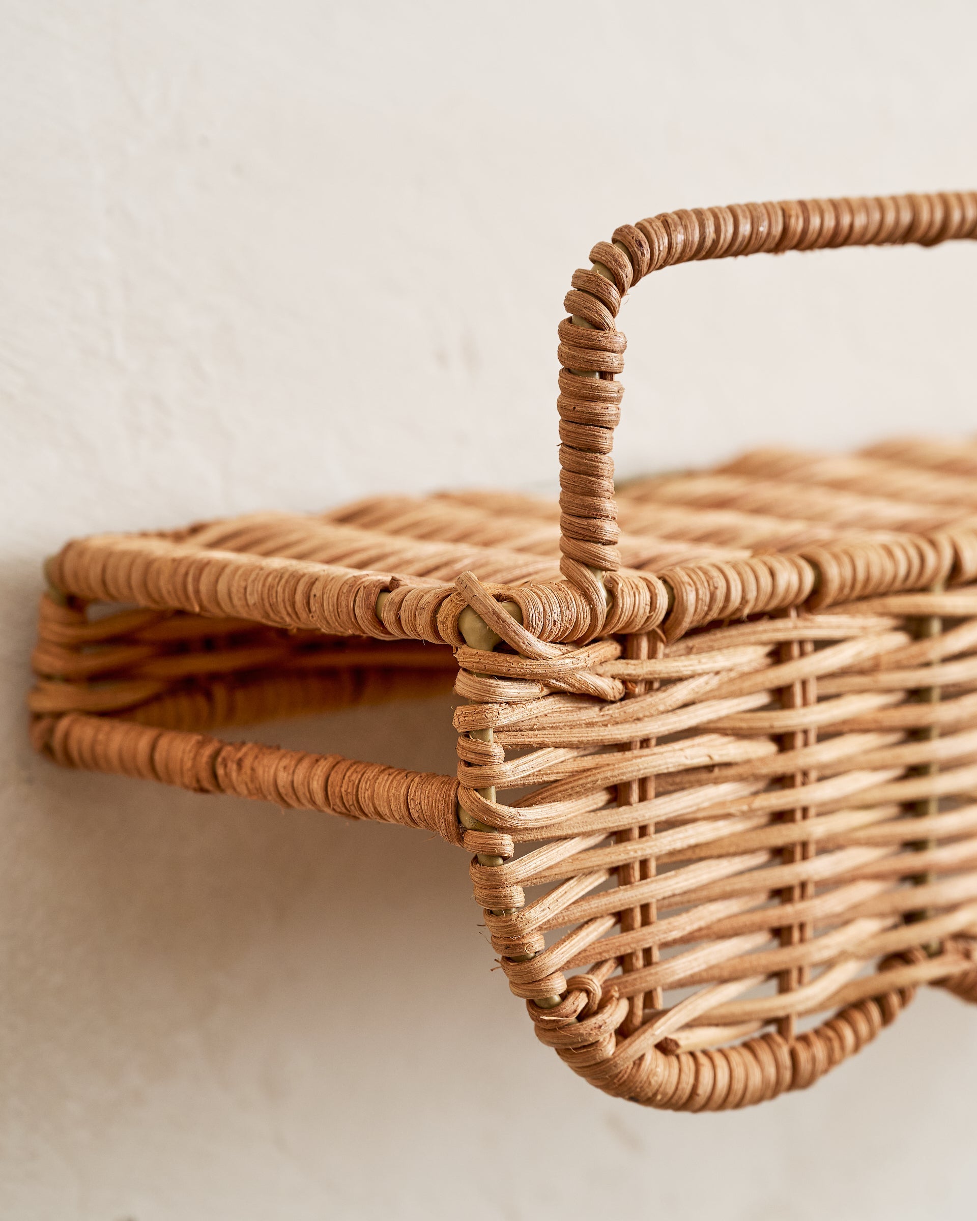 magnolia woven wall planter Robin Woven Rattan Picture Ledge