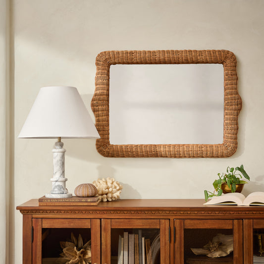 Robin Woven Rattan Mirror