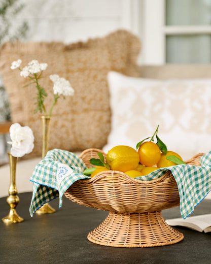 Rattan Scallop Bowl