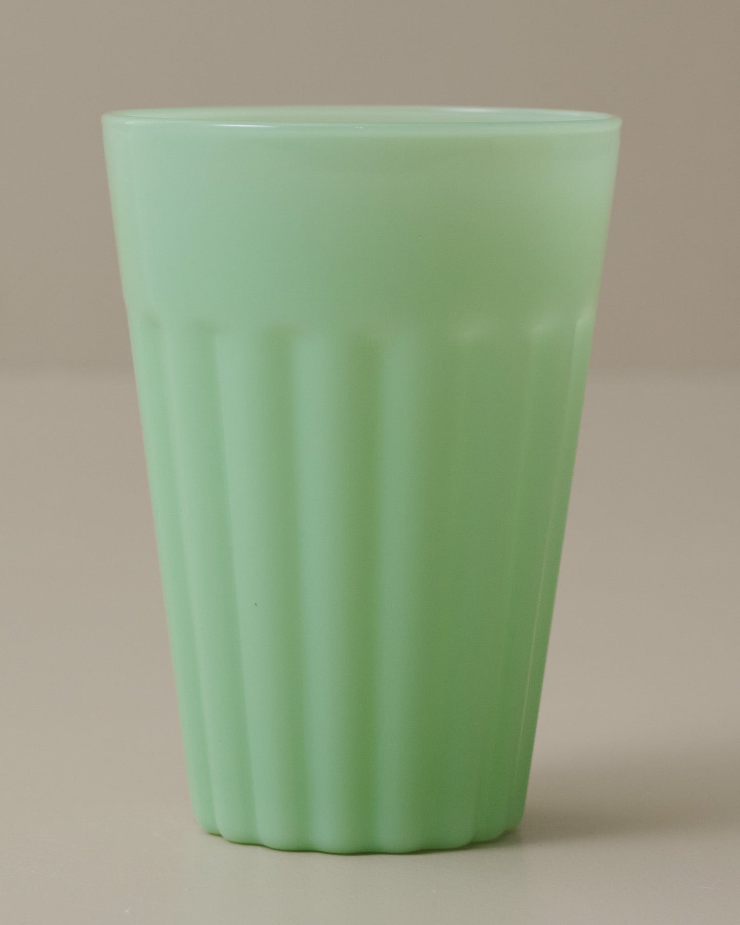 Light Green Milk Glass Tumbler