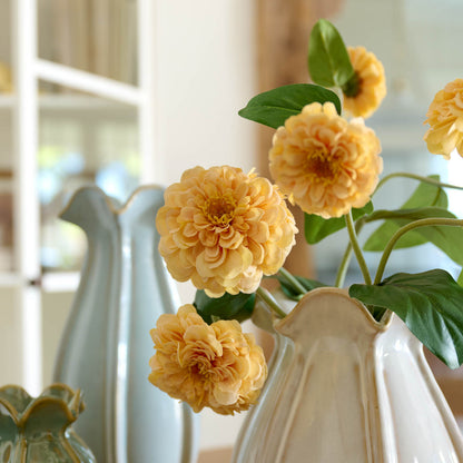 Real Touch Zinnia Stem