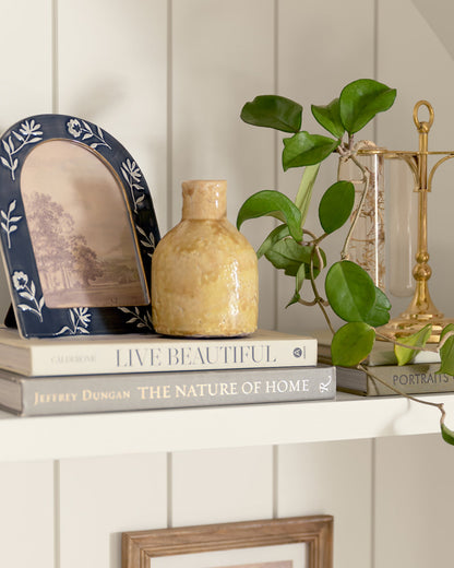 Serena Crackle Glaze Bud Vase