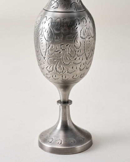 Gwendolyn Pewter Etched Bud Vase