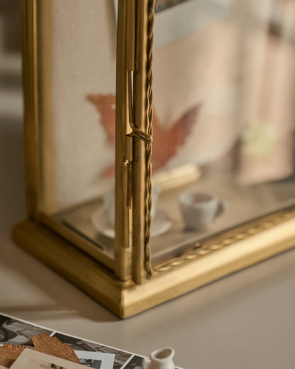 Antique Brass Tabletop Your Story Box