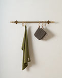 Solid Brass Fluted Rail with Hooks