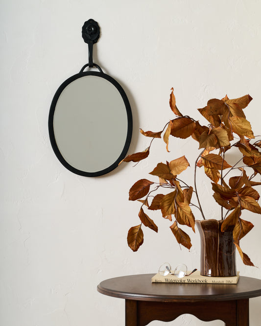 Forged Iron Floral Accent Mirror
