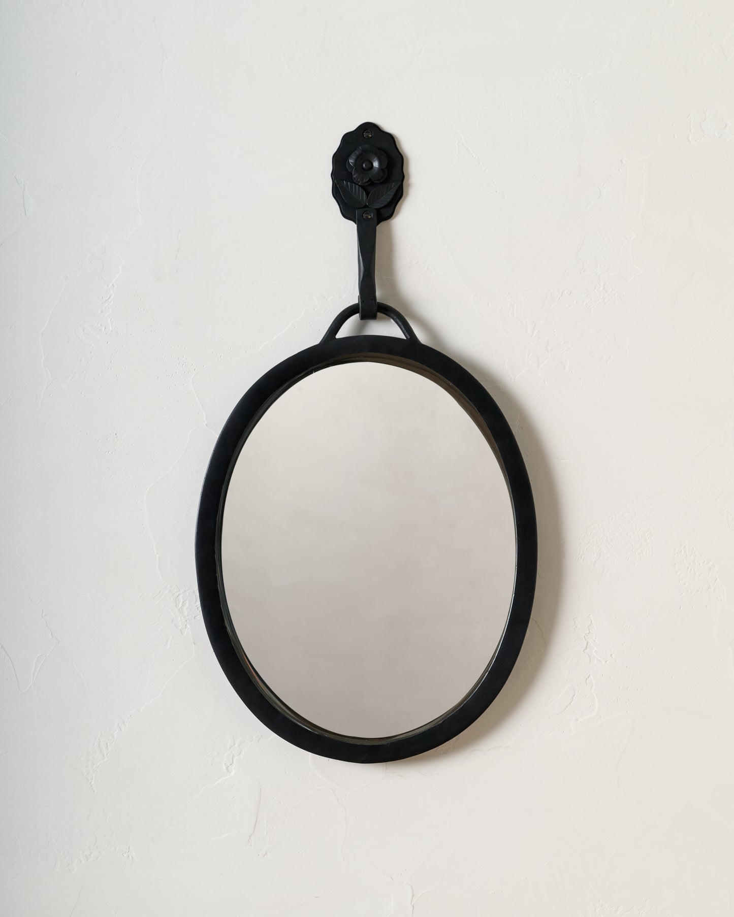 Forged Iron Floral Accent Mirror