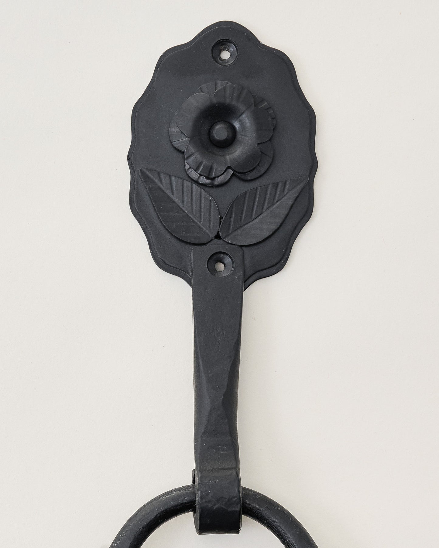 Forged Iron Floral Accent Mirror