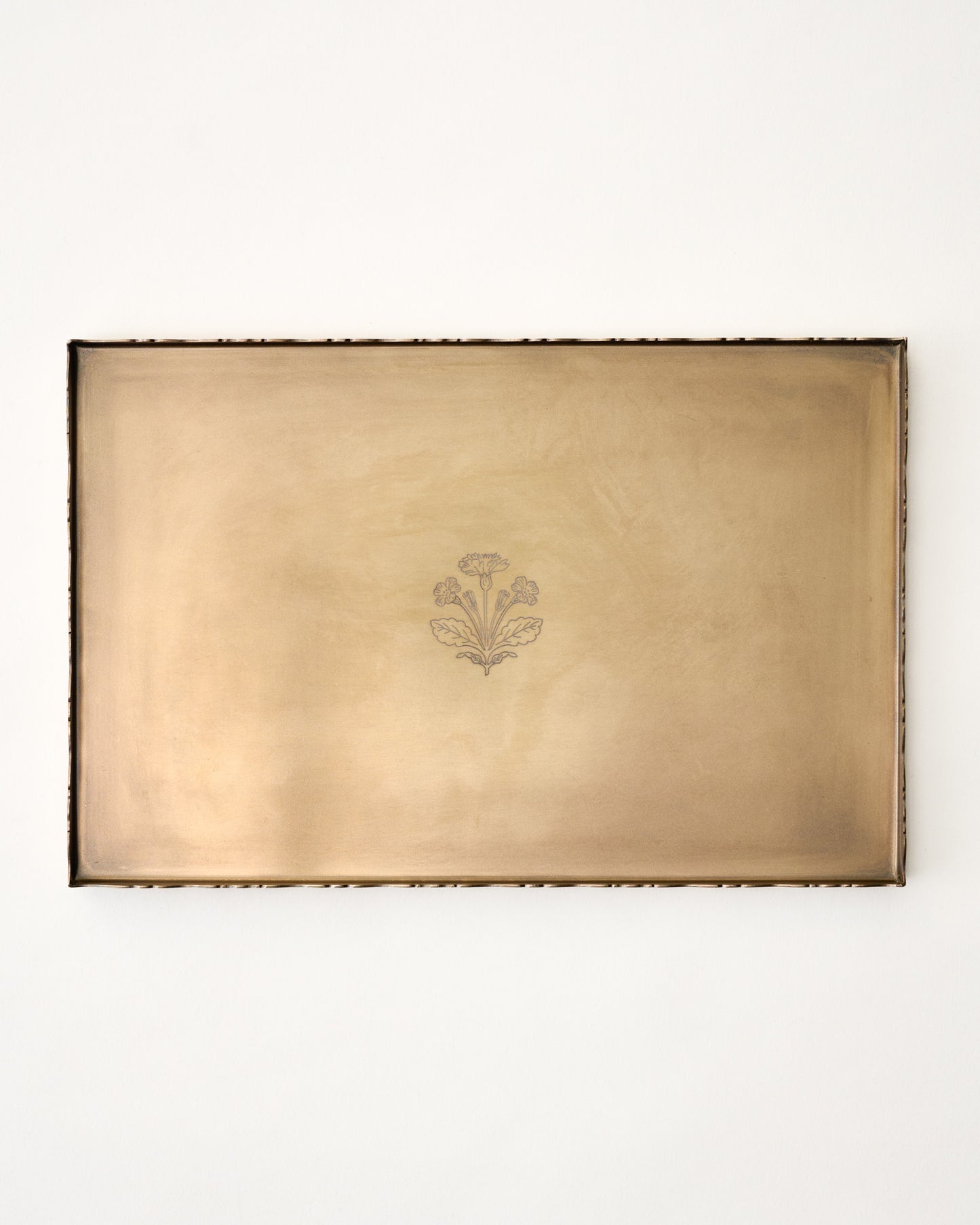 Daphne Antique Brass Tray