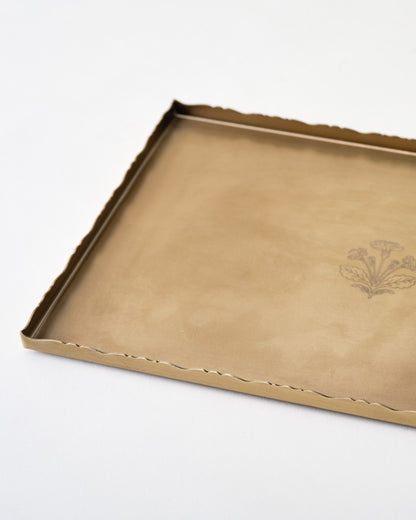 Daphne Antique Brass Tray