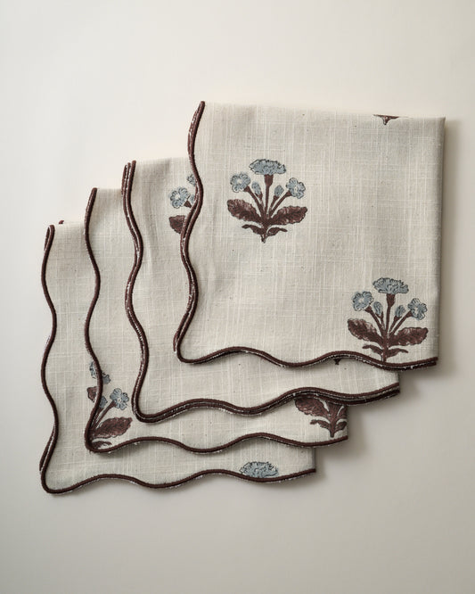Elaine Block Print Napkin Set of Four