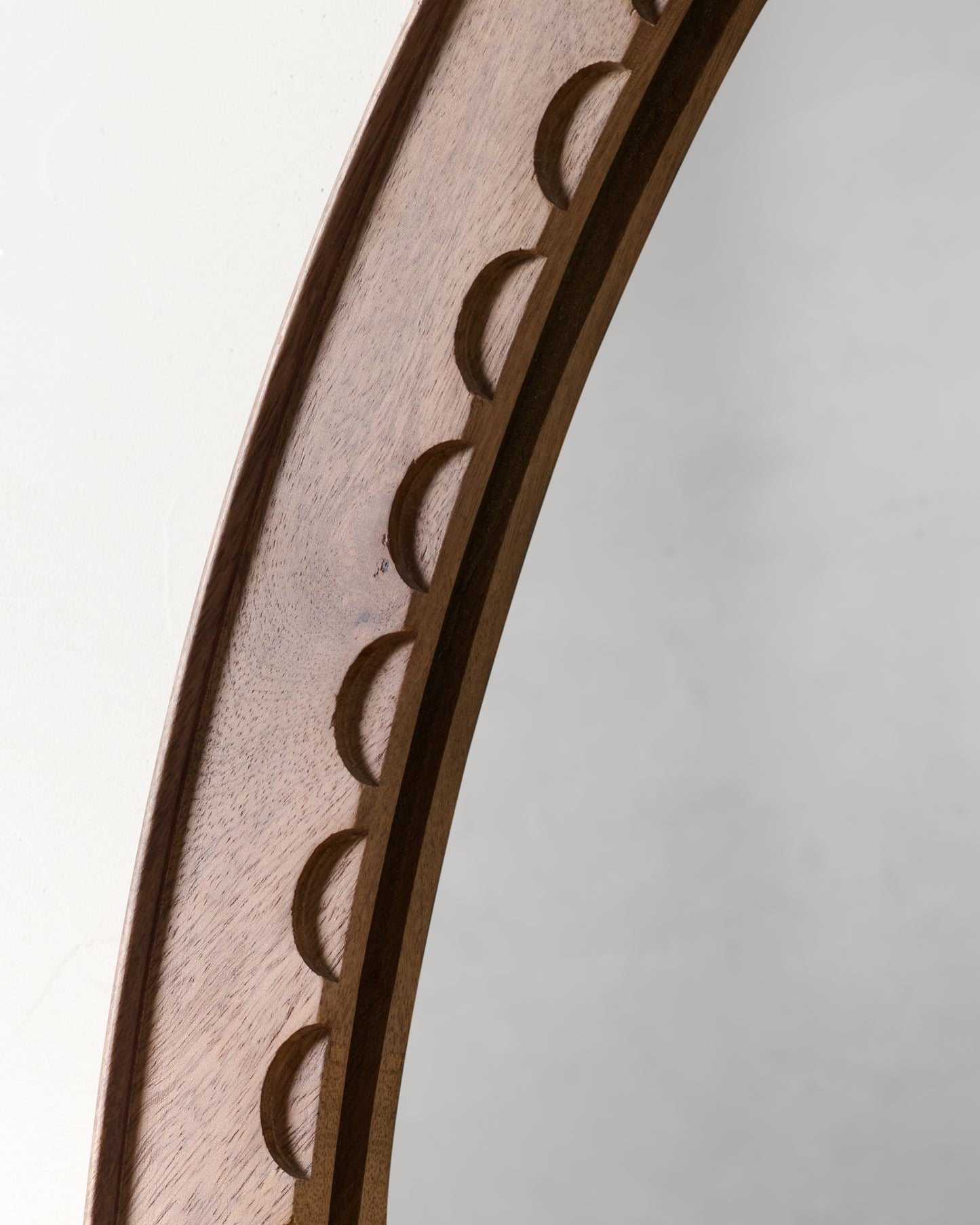 Annabeth Wood Scallop Mirror