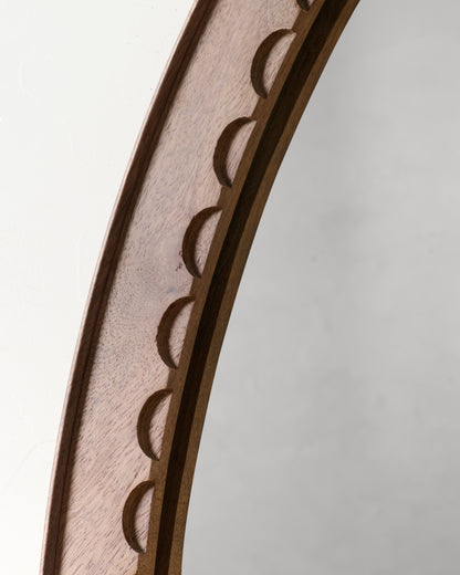 Annabeth Wood Scallop Mirror